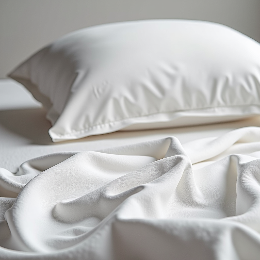 Guida completa ai materiali tessili per la biancheria da letto: cotone traspirante per l'estate, flanella calda per l'inverno, con dettagli su conteggio dei fili e motivi di tessitura